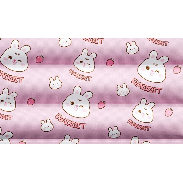 70×110・粉色兔子
